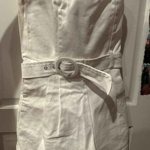 Olivaceous Ivory Strapless Romper - Picture 3 of 6